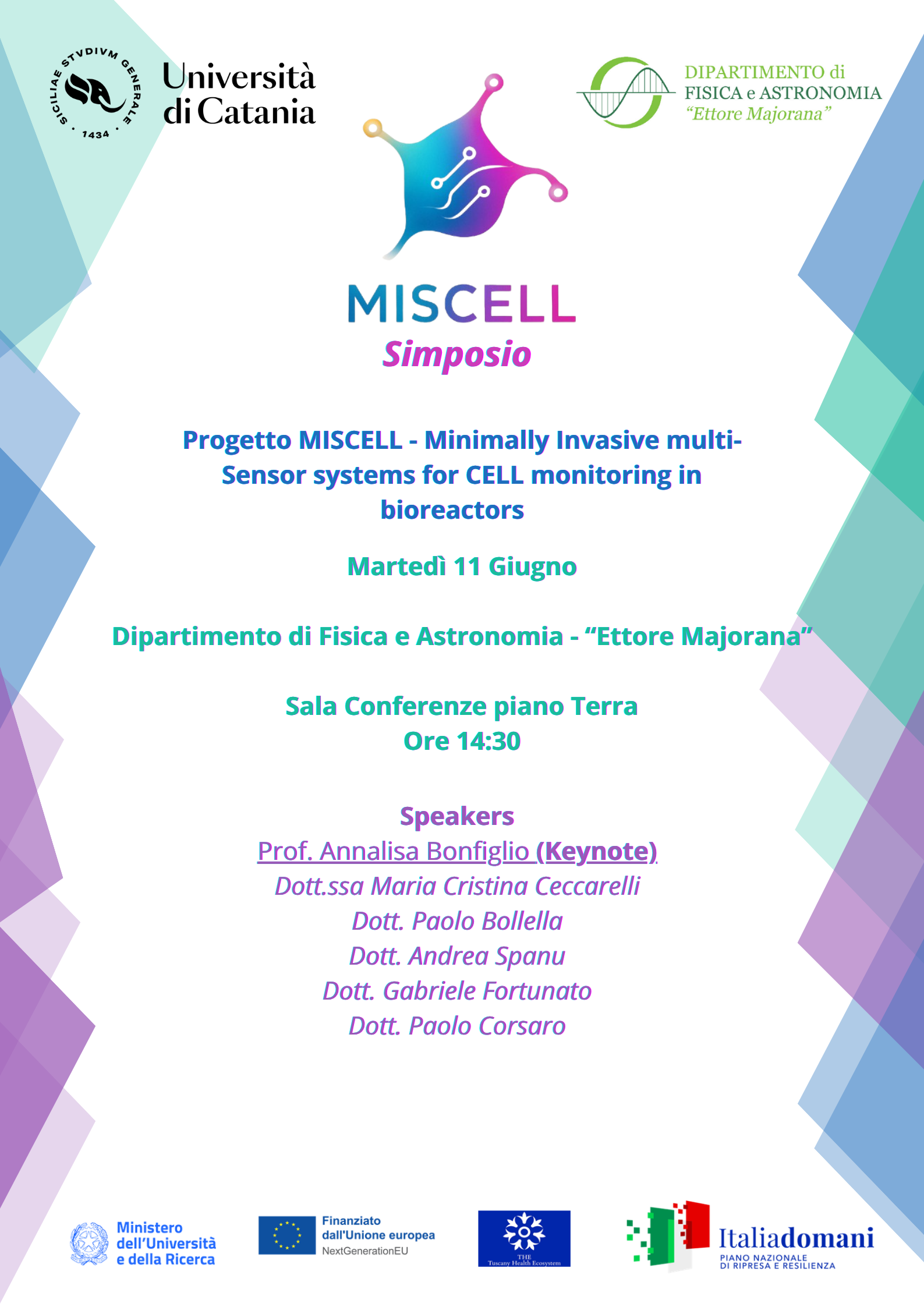 Simposio MISCELL | Dipartimento di Fisica e Astronomia "Ettore Majorana"